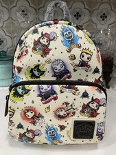 NWT Loungefly POP x Disney Villains Tattoo All Over Print Mini Backpack picture