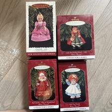 4 Hallmark Keepsake Madame Alexander Dolls Red Queen, Cinde, Riding hood,Mop Top picture