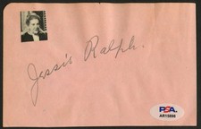 Jessie Ralph d1944 signed autograph 3.5x5.5 Cut Actress PSA Stickered picture