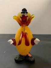 Vintage Murano Glass Clown Figurine. Hand Blown Glass. 1960-1969. picture