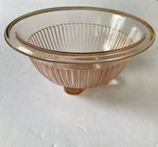 Bowl Depression Glass Pink 6.5