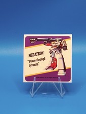 1985 Hasbro Transformers Card Sticker Megatron Rookie  High Grade picture
