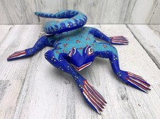 Vtg 14 “ Mexican Pablo Sosa Hernandez Oaxacan Style Folk Art Wood Lizard Carving picture
