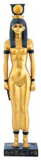 SUMMIT COLLECTION Hathor - Collectible Figurine Egyptian Statue Sculpture, Gold picture