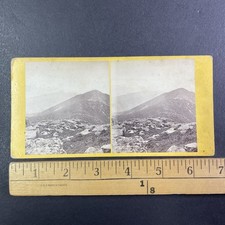 Mt Lafayette Summit Stereoview John Heywood White Mountains NH 1860s picture