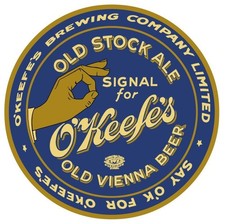O'Keefe's Old Stock Ale, Old Vienna Beer NEW METAL SIGN: 12