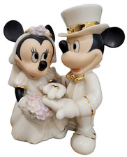 Lenox Disney Minnie's Dream Wedding Cake Topper Figurine Mickey Mouse Ring picture