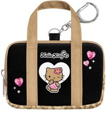 CRUX Sanrio Hello Kitty School Bag Style Mini Bag Keychain, Black picture