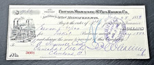 1882 CHICAGO MILWAUKEE ST PAUL RAILWAY CO CANCELLED CHECK WITH IMAGE FP347 picture