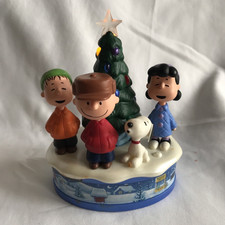 Hallmark Keepsake Magic Merry Christmas Charlie Brown PEANUTS Gang WORKING 2010 picture