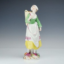 Rare Meissen “Cris De Paris” Oyster Seller Girl Porcelain Figurine (Lot#35) picture