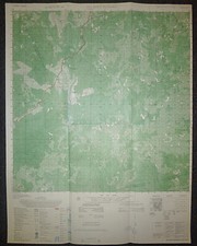 6432 iii - Rare 1968 Map - DIA DIEM BUNARD - Rhade Hill Tribe BASE - Vietnam War picture