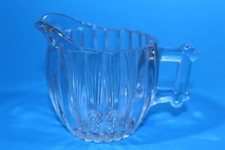 Creamer Jeannette Glass Co Art Deco Ribbed Hobnail Bottom picture