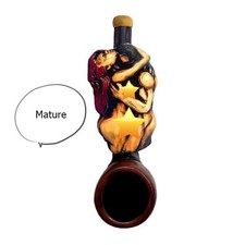 Romantic Couple on Motor Boat  Smoking Hand Pipe / Pipes / Smoke / Handcraft picture