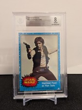 1977 Topps Star Wars #58 Harrison Ford as Han Solo Rookie BGS 8 (Not PSA) 🔥 picture