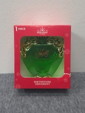 Holiday Time Birthstone May Ornament  Emerald Heart Ornament 2025 picture