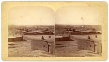 NEW MEXICO STEREOVIEW - Santa Fe Panorama - BF Gurnsey 1880s picture