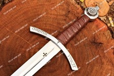 Hand Forged Faithkeeper Knights Templar Sword | Crusader Medieval Sword Replica picture