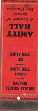 Vintage Matchcover Amity Hall Inn picture