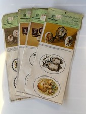 Vintage Whimsy Carousel Crafts Print For Poly Dome Framing Decoupage Lot Of 4 picture