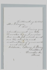 1884 Handwritten Letter Mary G Perry Sutton Massachusetts MA Worcester  History picture