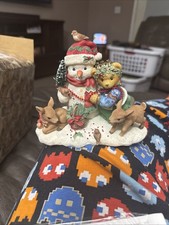 Enesco 1999 Cherished Teddies Star #534250, Christmas Winter Deer Snowman picture