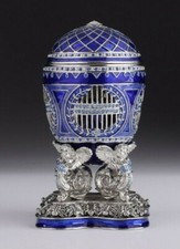 Large egg &horse LIMITED EDITION trinket box by Keren Kopal & Austrian crystals  picture