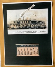 1946 Grand View Point Ship Hotel Calendar Bedford Pa. Lincoln Highway Poster NEW picture