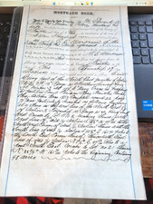 ANTIQUE 1888 MORTGAGE DEED FRANKLIN COUNTY OHIO GREAT FOR ANY COLLECTION picture