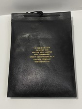 Antique 1900’s Knights Templar In Memoriam Sir Kenton Neal Harper Leather Book picture