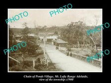 OLD POSTCARD SIZE PHOTO CHAIN OF PONDS SOUTH AUSTRALIA VIEW OF TOWNSHIP c1900 picture