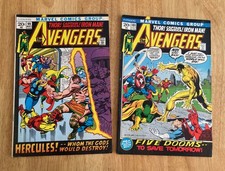 Lot of *2* Key 1972 AVENGERS #99 *B. Smith* + 101 *Harlan Ellison* (FN+/FN++) picture