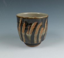 Shoji Hamada Attributed Mashiko Brushwork Pottery Yunomi Cup 8.1cm Japan picture