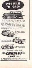 Crosley Motors 1948 Automobile Sedan Pickup Panel Delivery Vtg Magazine Print Ad picture