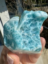 Incredible AAA Grade Turtleback Polished Larimar 237 Grams picture