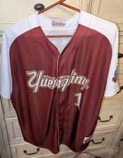 Yuengling Lager Baseball Jersey #1 XL Maroon Cream 120th Anniversary Promo Shirt picture