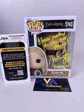 Miranda Otto Signed Eowyn Lord of The Rings Funko Pop 1743 w/ QUOTE + JSA COA picture