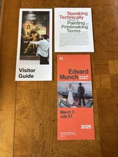 Edvard Munch Harvard Museum Exhibition Brochures With A Fold Out Print Lot Of 3 picture