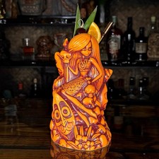 SOLD OUT Granito Be-Headed to the Altar Tiki Mug – Sanguine Sunset – LE 190 picture