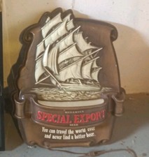 🍻🍺Vintage Heileman's Special Export Ship Beer Plastic Sign Light Works 🔥🔥 picture