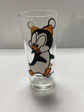 Vintage 1973 Pepsi collector series Chilly Willy glass  Walter Lantz character ￼ picture