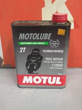 Vintage French MOTUL Motolube 2 Temps / 2 stroke, 2 Litre Oil Can / Tin (MT40) picture