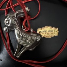 Cazenovia Sterling Silver Mexican Burro Christmas Ornament Donkey Topazio Tag picture