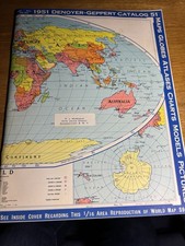 1951 DENOYER-GEPPERT Catalog: Maps, Globes, Atlas, Charts, Models 65 Pages picture