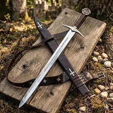 Faithkeeper Knights Templar Sword-Handmade Medieval Crusader Replica-Collectible picture