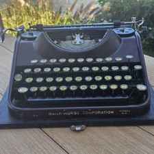 Antique Barr-Morse Corporation Portable Typewriter ITHACA BARR UNIVERSAL picture