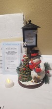 RARE NEW Bradford Exchange BE MERRY Snowman Lantern Collection Christmas LIGHT picture