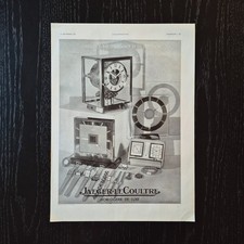 1937 Jaeger LeCoultre - Original AD Advertising 28x38 Advertising Vintage 1930s picture