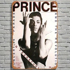 Vintage Prince and The Revolution Tin Metal Signs Home Décor 8x12  picture