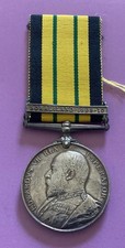 British Africa General Service Silver Medal Somaliland 1908-10 Nice & Scarce XF. picture